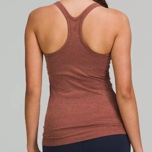 Lululemon Ebb to Street ribbed tank in Ancient copper size 6